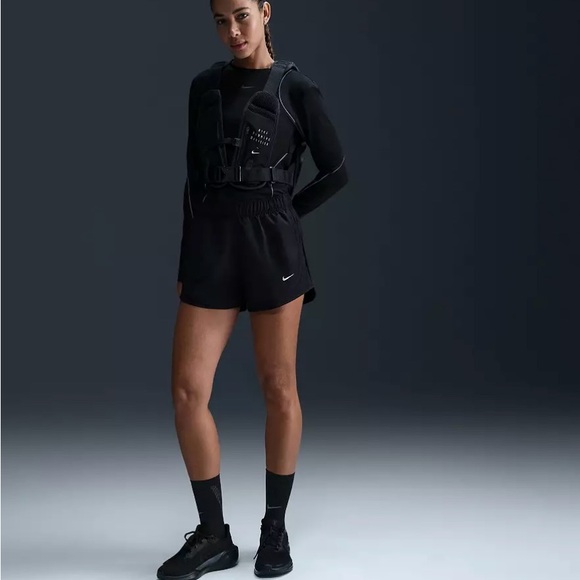 Nike Pants - Nike Black Athletic Shorts High-Waisted Relaxed Fit